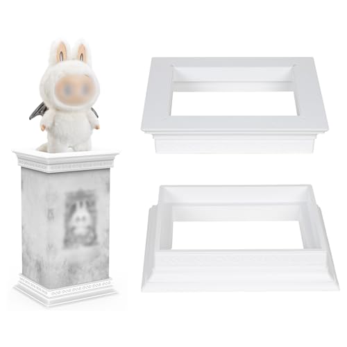 Image of Choowin Large Doll Display Stand for Zimomo Display, Plastic Roman Column Pedestal for Pop Mart Zimomo Labubu Display (Only Suitable for Angel in Clouds Packaging Box)