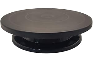 Black 11 Inch Electric Rotating Turntable