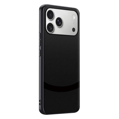 Coque iPhone 17 Pro Max antichoc pour le quotidien étui cuir noir
