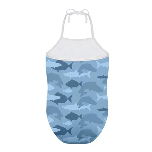 Image of ELEQIN Cartoon Animal Cute Girls One Piece Swimsuit Adjustable Swimwear for 3Y-10Y