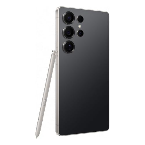 Image of Samsung Galaxy S25 Ultra 5G AI Smartphone (Titanium Black, 12GB RAM, 256GB Storage), 200MP Camera, S Pen Included, Long Battery Life