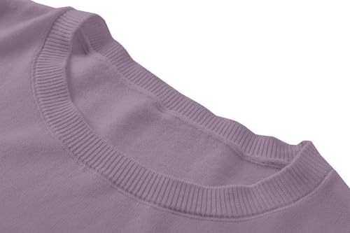 Image of SANGTREE Short Sleeve Sweater for Women Crewneck Summer Knit Tops | Summer Knit Pullover Tops.Perfect for Daily,Work,Home,Holiday,Travel,Shopping Etc.