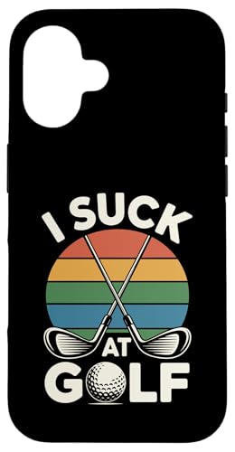 I Suck At Golf Loser Dad ȃW[N St X}zP[X iPhone 16 p