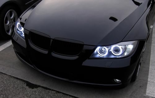 Kit de anillos halo LED blanco xenón 7000K para BMW E90/E91 miniatura 4