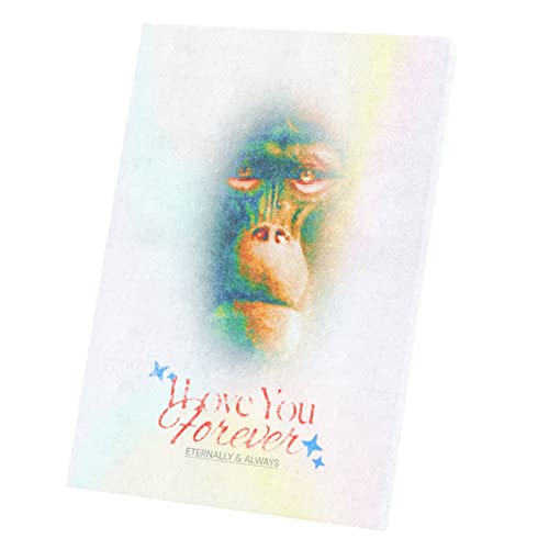 Affiche Poster Love Your Forever Vintage - Toile Imprimée Humour Singe 60x85cm