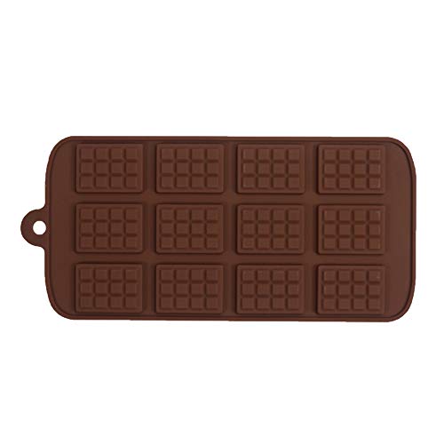 DIY 12 Chocolate Silicone Break Apart Chocolate Molds - Candy Protein Silicone Chocolate Mold Chocolate Baking Tools Non-stick Silicone Cake Mold Jelly