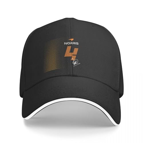 QFLLQLFF Lando Norris 4 F1 Gorra de béisbol Gorra de béisbol Gorra de béisbol para Hombre Gorra de béisbol para Mujer