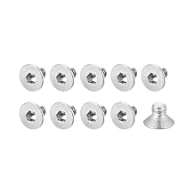 METALLIXITY Flat Head Countersunk Machine Screws, M3x4mm 40Pcs, 304 Stainless Steel Socket Head Cap Screws - for Machinery, Furniture, DIY