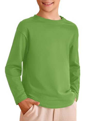Image of Haloumoning Kids Boys Long Sleeve Crewneck T-Shirts Tee Tops 5-14 Years