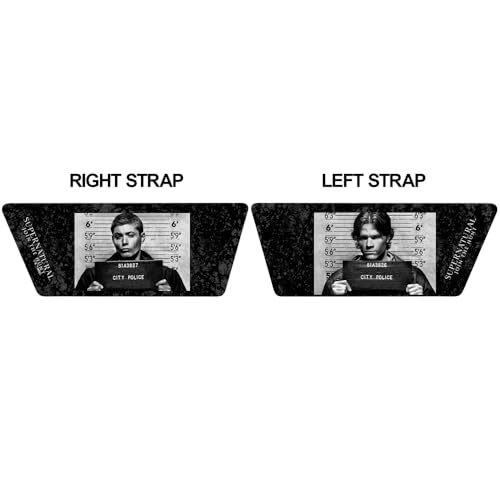 Popfunk Supernatural Dean and Sam Mugshots Unisex Adult Slides Adjustable Flip Flop Sandals Officially Licensed Hypd Slydr Switch™2