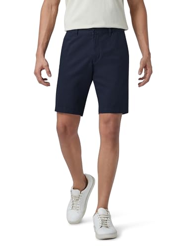 Image of XYXX Men's Element Chino Shorts | Solid Straight Fit | 100% Cotton with Dual Pockets & Plus Sizes