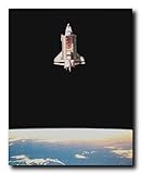 Impact Posters Gallery Space Shuttle in Space NASA Educational Wall Decor Art Print Poster (16x20)
