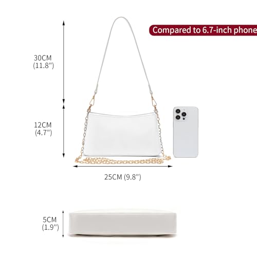 Image of NEBIL Shoulder Bag for Women Small Classic Purses Vegan Leather Clutch Tote HandBags