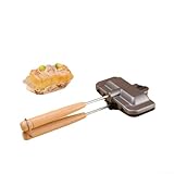 Sartén antiadherente para sándwich, sartén antiadherente de aleación de aluminio de doble cara para tostadas, panini y comidas de queso a la parrilla (aluminio)