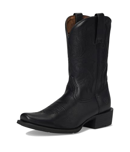 ARIAT ARIAT, Men's, Sport Narrow Cutter Toe Cowboy Boot, Black Deertan, 10.5, Medium