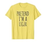 Lazy Halloween Costume Pretend I'm A Liger Simple T-Shirt