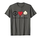 Peace, Love Dumpling Retro Cute Dumpling Lover Food Lover T-Shirt
