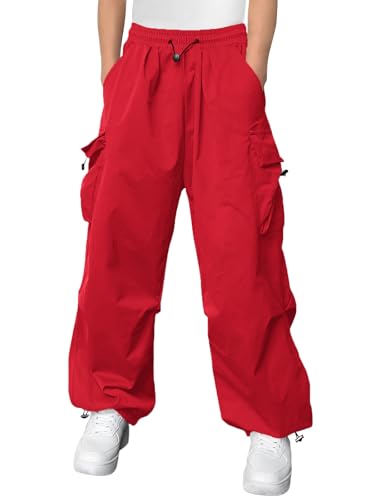 Haloumoning Boys Baggy Cargo Pants Casual Loose Fit