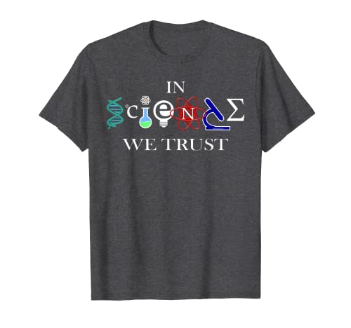 In Science We Trust Cool T-Shirt Funny Atheist Logo T-Shirt