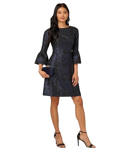 Adrianna Papell Women's A-line Jacquard Dress