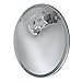 Retrac 609898 8-1/2-Inch Stainless Steel Offset-Mount Convex Mirror Head with J-Bracket, Universal Driver or Passenger Side