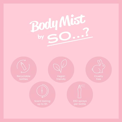 Cotton Candy Body Mist by So...? - Perfume for Women - Sweet Vanilla Perfume with Notes of Bergamot, Raspberry, Candy Floss - Gifts for Women - 3.5 oz