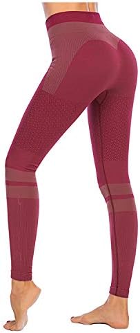 SAITI Women Seamless Yoga Leggings 