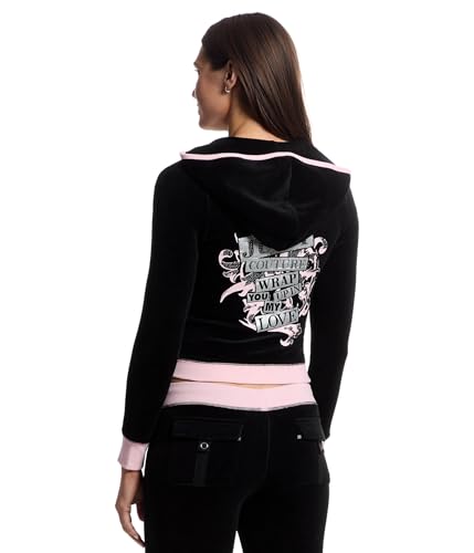 Juicy Couture Women's Vday Heritage Track Jacket with Contrast Rib3