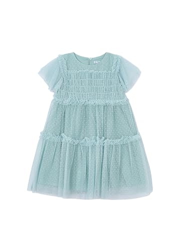 Robe Tulle plumeti pour Fille Lagon avec texture vaporeuse haut de gamme