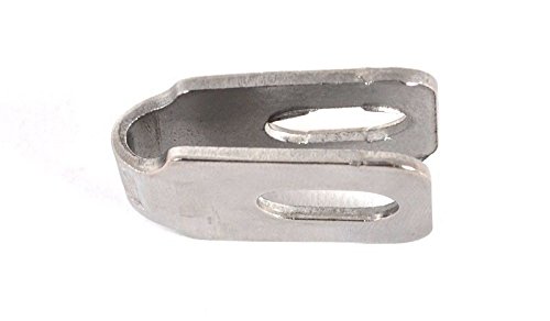 10 Stück Gittermatten / Doppelstabmatten Klemme / Pfostenklammer aus Edelstahl Lochmaß ca. 9 x 15mm zur Befestigung von Stabgittermatten / Metallzäunen anWand, Holz- oder T-Pfosten Cover