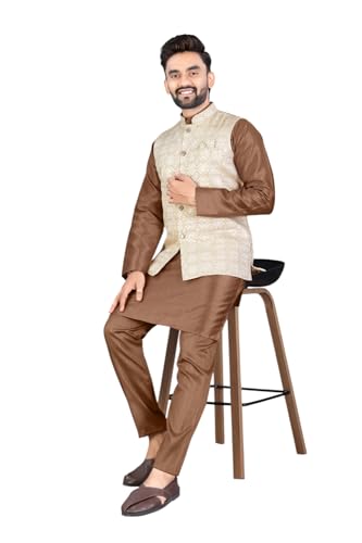 Image of Traditional Men's Kurta Koti Set (3 PCS SET)