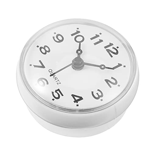 ARTSEWPLY Orologio da Parete Silenzioso con Ventosa Anti-appannamento per Bagno e Cucina Orologio da Appendere su Superfici Lisce Adatto Specchi e Piastrelle
