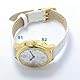 SHMIOU Sprechende französische Armbanduhr für Senioren mit Sehbehinderung, Damen-Armbanduhr, Leder, Weiß, XM-FR-230401, weiß