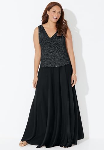 Catherines Women's Plus Size Glimmer Jacket Dress4