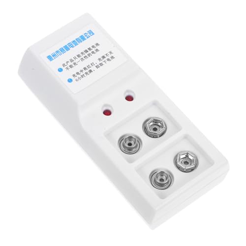 FUNNETOYU Cargador de Baterías Recargables con Doble Ranura Indicador LED y Carga Rápida Compacto y Portátil para Uso