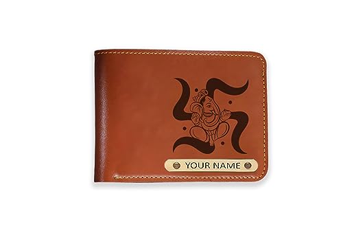 LASER GURU Customised Engraved Wallet With Your Image And Name,Gift Hamper Set For Men Leatherite Purse, brown 7 31YtvPhCMQL