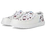 HEYDUDE Men's Wally Funk Americana Party White/Multi 14 Medium