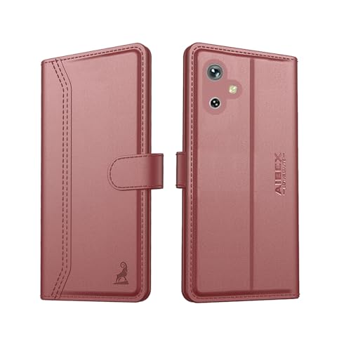 Image of AIBEX Compatible for Samsung F06 5G / Samsung M06 5G Flip Cover Leather Finish with Magnatic Closure | Inside TPU with Card Pockets | Wallet Stand | Complete Protection Flip Case -Brown