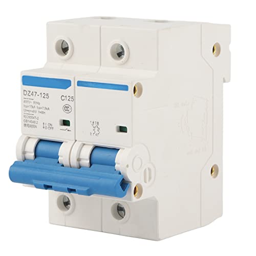 Interrupteur d'air protection contre les fuites DZ47-125 pour stopper les surcharges 2P C125A
