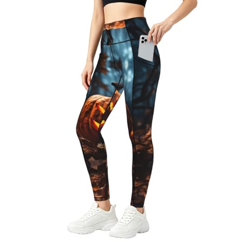 Legging d'Halloween doux et respirant doté de poches latérales