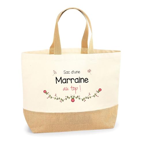 Cabas de plage marraine au top l'idée cadeau femme idéale