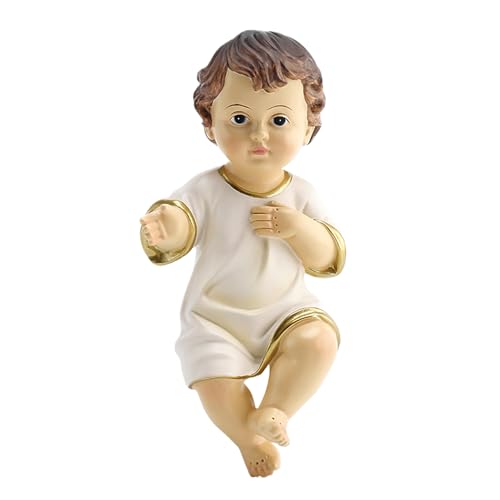 Hozaenwa Niño Jesús | Figuras Navideñas de Resina para Nacimiento - Miniatura Decorativa Católica para Hogares En Navidad