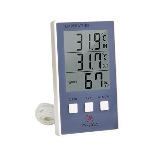 Thermomètre de précision or au design compact LCD - 3