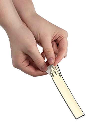Image of Carstens Patient I.D. Adhesive Medical Chart Labels for 1.5 inch - 4 inch Ring Binder Spines - Pre-Printed Sticker Labels (Room No. / Patient /Doctor), 5 3 /8 inch x 1 3 /8 inch, Tan, Roll of 200