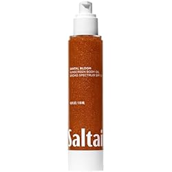 زيت الجسم Saltair SPF - واقي الشمس SPF 50 PA+++ واسع الطيف. زيت جاف خفيف الوزن مع حماية من الشمس ومستخلصات كوكوي ومونجونجو المرطبة. رائحة سانتال بلوم، 4 فلوز عطلة ضرورية