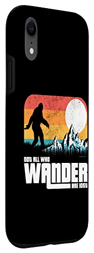 Iphone Xr Retro Not All Who Wander Are Lost Sasquatch Yeti Bigfoot Case #TOP2
