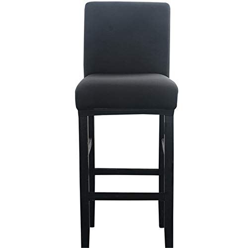Zercing - Taburete de Bar para Silla, Funda elástica para el Asiento del hogar, Suave, Protector de Silla, Negro, Talla única (Solo Funda de Silla, Sin Silla) Cover