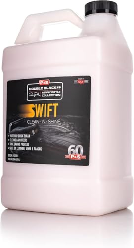 Image of P & S PROFESSIONAL DETAIL PRODUCTS Swift Clean & Shine - Interior Cleaner & Protectant for Leather, Vinyl, Plastic - Cleans, Conditions & Leaves a Satin Finish - Fresh Scent - 1 Gallon