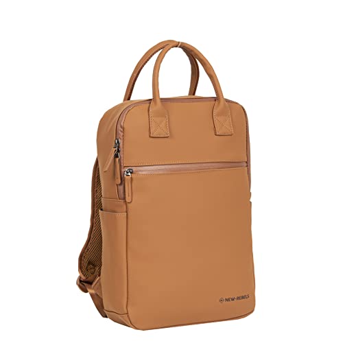 Preisvergleich Produktbild New Rebels ® Harper 3 - Rucksack - Laptoptasche- 12 Liter - Cognac