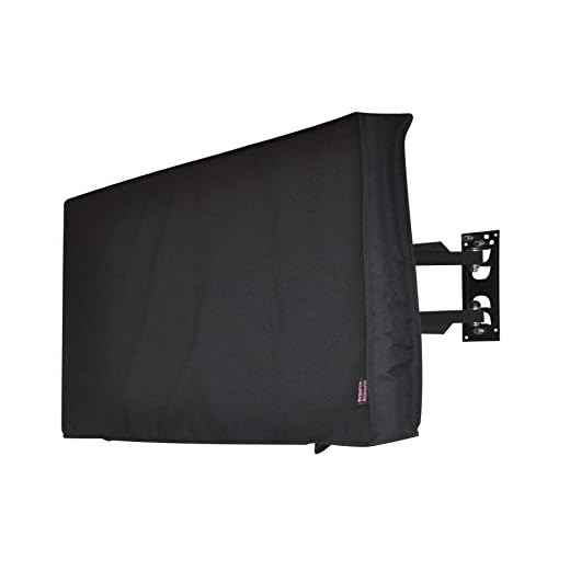 58" Outdoor TV Cover, Black Waterproof Universal Protector for 60"-65'' LCD, LED, Plasma Television Sets - Compatible with Standard Mounts and Stands. Built in Remote Controller Storage Pocket